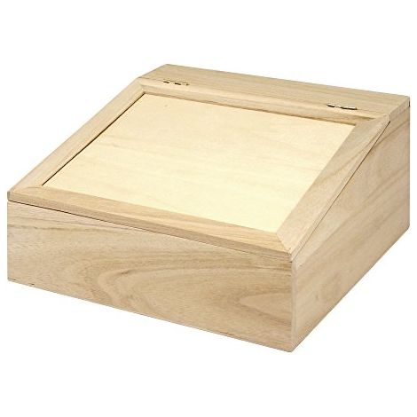 RAYHER - BOX IN LEGNO FSC DA DECORARE CON COPERCHIO 24X24X12CM - 4 SCOMPARTI ALL'INTERNO (1/3)