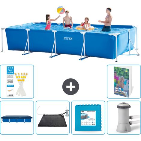 Rechteckiger Frame Pool - 450x220x84 cm - 7-teilig S99