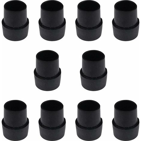 SHINING HOUSE 10er-Pack Trampolin-Beinspitzen, rutschfestes Gummi, einfach zu installierendes Trampolin-Zubehör, starkes Latex-Trampolin-Zubehör für 2,5 cm runde Füße, schwarz (1/5)
