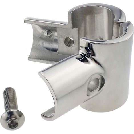 Adjustable T-piece with 90-degree adjustment angle, boat accessories, yacht accessories, 7/8-inch fittings.