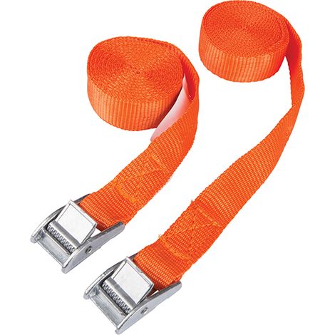 BlueSpot Tools 45404 Cam Buckle Tie-Down Straps Twin Pack 2.5m B/S45404 (1/2)