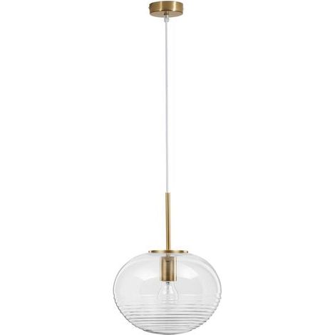 [NEUWERTIG] B-Ware Nova Luce Pendelleuchte Hängeleuchte MAEVE E27 LED Gold Glas Aluminium dimmbar (1/2)