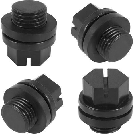 4er-Pack Ablassstopfen mit O-Ringen, Pumpenstopfen, Poolfilter, Ersatzteil SPX1700FG für Pumpen (1/4)