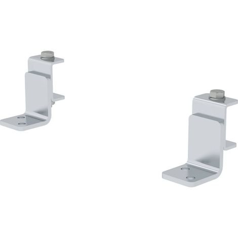 Günzburger Steigtechnik 2x Bodenbefestigungswinkel für modulares Arbeitspodest - 050419