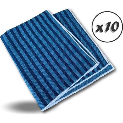 Serpillière microfibre sol 50x60 cm Lavante dégraissante - Quantité x10 - Serpillère microfibre 50x60 cm (1/5)