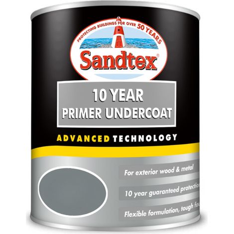 Sandtex 10 Year Exterior Primer Undercoat - White - 750ml