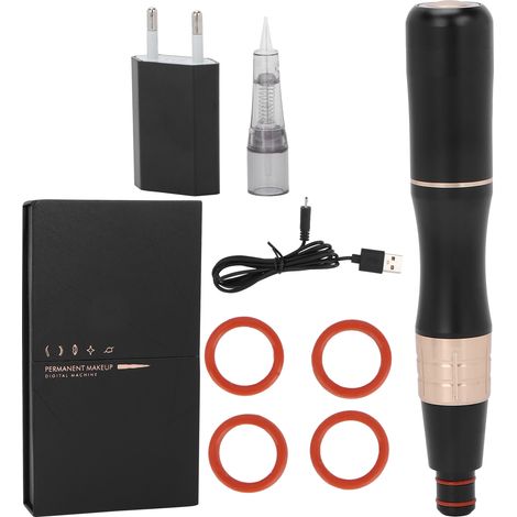 Machine à microblading Strong Power pour sourcils, lèvres et eye-liner (prise UE 100‑240V, noir) (1/5)