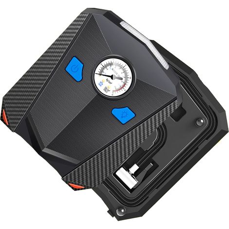Gonfleur de pneus portable avec lampe LED pour SUV, fourgonnettes, motos et camions (Type 1) (1/5)