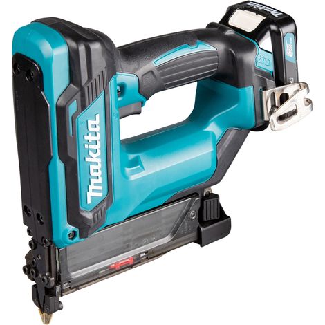 Makita – Pince-agrafeuse sans fil 12V maxi PT354DSMJ – 2x batteries 4,0Ah – Longueur d'agrafes 15-35mm – Pour bois dur et MDF