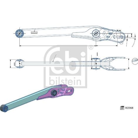 Bras de liaison, suspension de roue FEBI BILSTEIN 182068 ALFA ROMEO 50521929