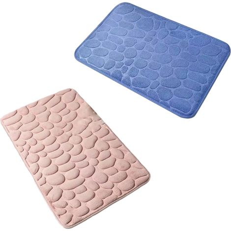 Tappetini antiscivolo in memory foam (set da 2 pezzi), adatti per bagni e soggiorni, 40×60 cm (1/5)