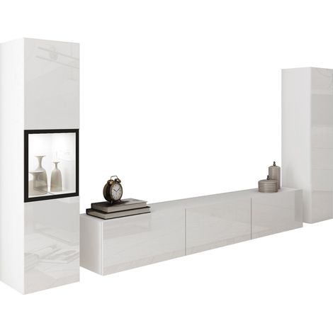 Ensemble de salon Sarasota 193, Blanc + Blanc brillant (1/5)