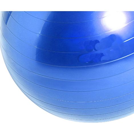 75 cm Durchmesser PVC-Gymnastikball, dick und platzfest, geeignet für Gymnastik, Yoga und Fitness, blau. (1/4)