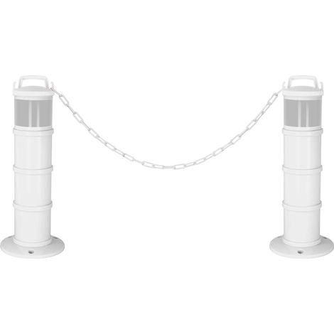 Kit de 2 balises modulables Blanche avec une bande rétroréfléchissante - 1090255 (1/3)