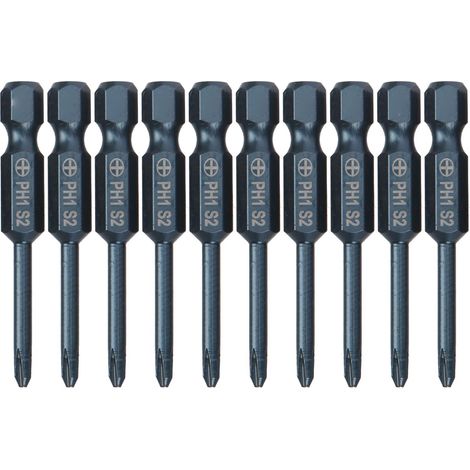 Set di 10 punte per cacciavite, punte per cacciavite elettrico a croce, utensili manuali, punte per cacciavite resistenti agli urti, per cacciaviti a vento, trapani (1/5)