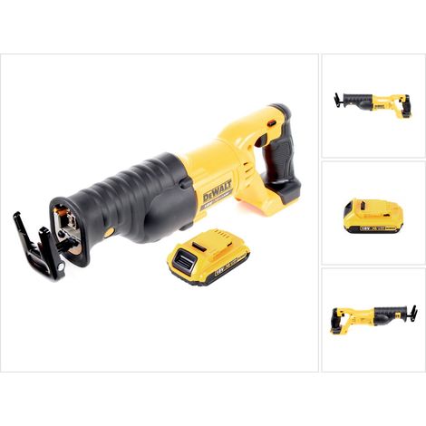 Dewalt DCS 380 N sierra de sable sin cable Sierra de sable 18 V + 1x batería 2,0 Ah - sin cargador