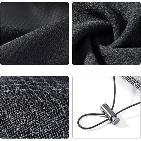 Cache-cou d'hiver avec 1 filtre à charbon actif pour homme et femme, coupe-vent, guêtre polaire chaude pour le ski, le snowboard, le vélo, la randonnée, la course à pied, la pêche (1/5)
