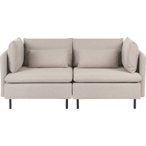 Modulsofa 2-Sitzer EGERIS Stoff Beige