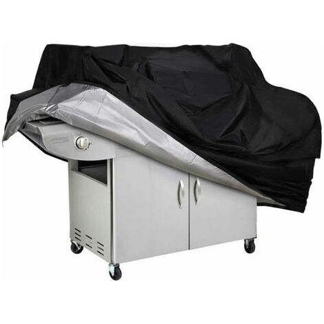 Housse de barbecue imperméable 150x100x125 cm – Tissu Oxford durable – Protection contre intempéries et vent – Mowze - Hauteur125cm (1/5)