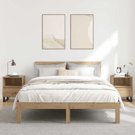 vidaXL Bedside Cabinets 2 pcs Artisan Oak 40x35x50 cm Engineered Wood (1/5)
