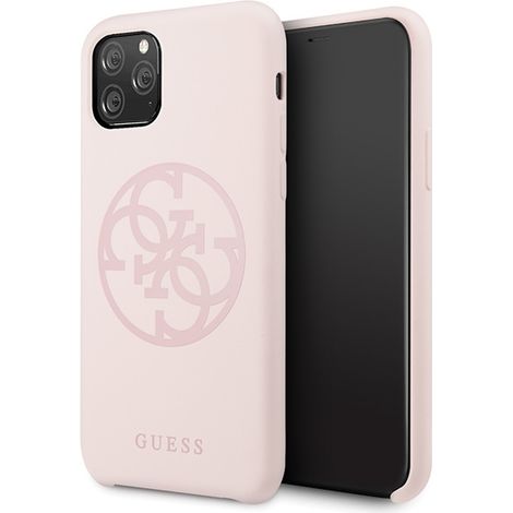 Guess iPhone 11 Pro 4G Hülle Ton-in-Ton Hellrosa (1/5)