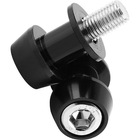 Support de béquille moto en aluminium CNC, bobines de bras oscillant, noir, 8 mm, paire de sliders pour stand (1/5)