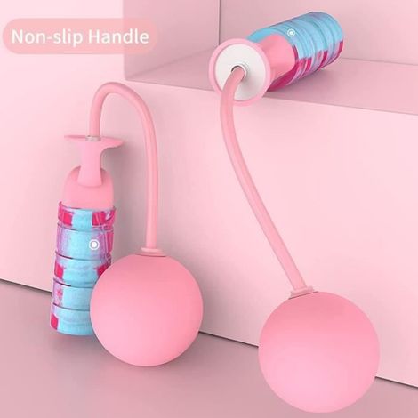 Corde à sauter sans fil pour enfants et adultes avec poignées en mousse réglables, corde à sauter de fitness pour adultes et femmes (1/4)