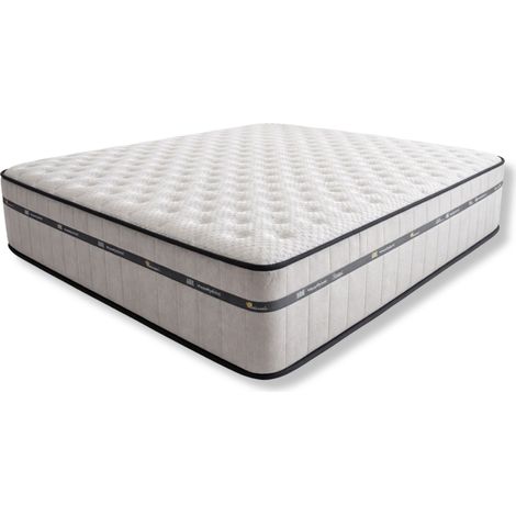Colchón 90 x 190 Muelles Ensacados 7 Zonas Viscoelástico Premium 28cm Firmeza Perfecta y Adaptabilidad