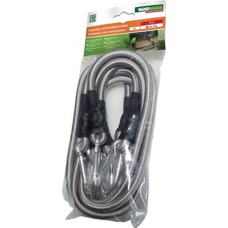 WINDHAGER  Cuerda  expansora  4  expansores  y  8  mosquetones  L.  70  cm  -  10979 (1/4)