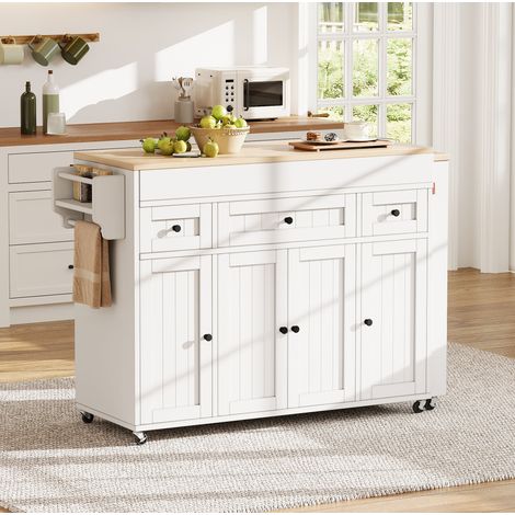 Mobile cucina con piano estraibile e cassetti MDF OKMYHOME (1/4)