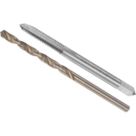 Taper et Perceuse Mèche Ensemble, M4 x 0.8 Taraud Filetage 3.2mm Perceuse Diamètre, Métrique Machine Vis Taraud (1/5)