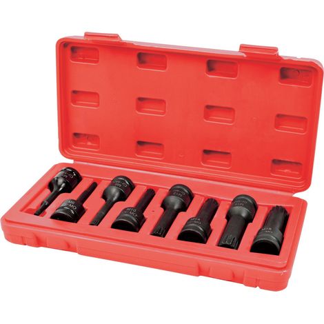 Coffret 8 douilles XZN à choc - carré 1/2"