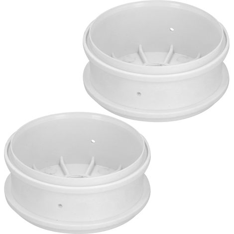 Lot de 2 jantes en plastique pour voiture tout-terrain RC 1/8 (accessoire RC blanc) (1/5)