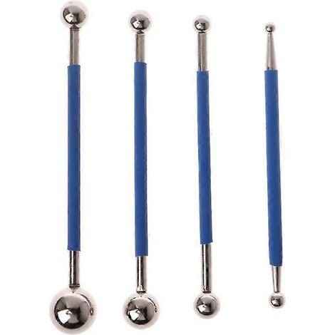 Lot de 4 bâtonnets de réparation de joints de carrelage à double bille pressée en acier inoxydable (1/5)