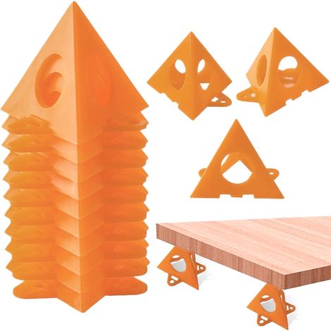 Support de cône en plastique ABS, 10 pièces, peinture pyramide montante pour portes d'armoires et meubles (1/5)