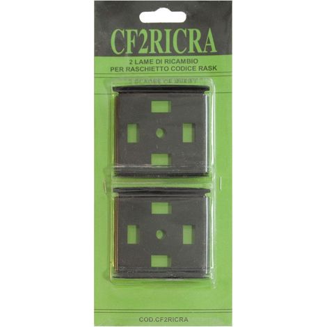 Euroceppi set 2 lame ricambio Inox per pialletta e raschietto
