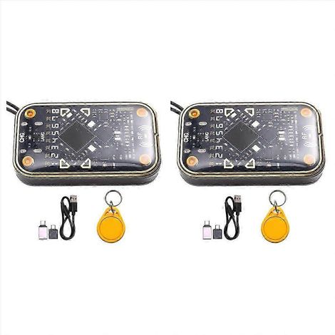 Deux lecteurs de puces à puce RFID Chameleon Ultra V2.0/simulateurs de cartes à puce + porte-clés CUID (125 kHz/13,56 MHz, montés sur véhicule) (1/5)