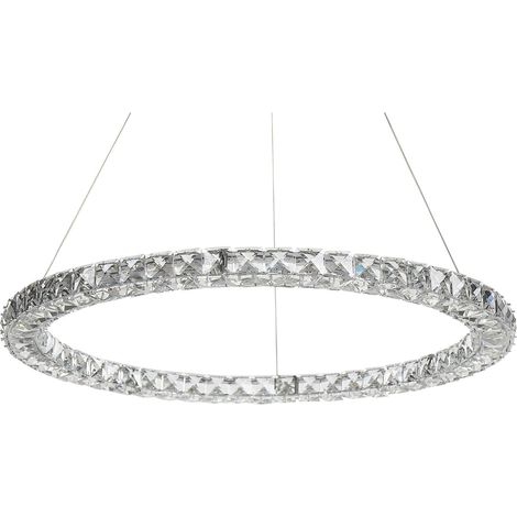 LED Hängeleuchte MAGAT Kristall Silber (1/5)