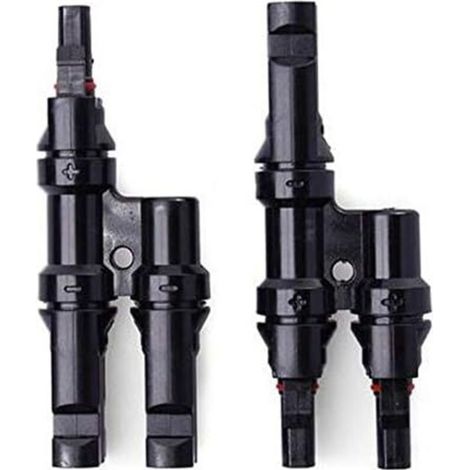 1 Paire Panneau Solaire T/Y Branche Connecteurs câble répartiteur Coupler MMF et Ffm Fil de Branche (1/5)