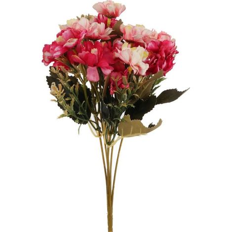 Bouquet de 18 fleurs de cerisier de 30 cm, rose foncé (1/3)