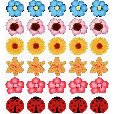 30PCS Autocollants pour Pièges à Mouches de Fenêtre, Pièges Mouches Transparent Collants pour l'intérieur, Pièges Engluées pour Mouches Domestiques Jardin Plante Fruit Fleur (1/5)