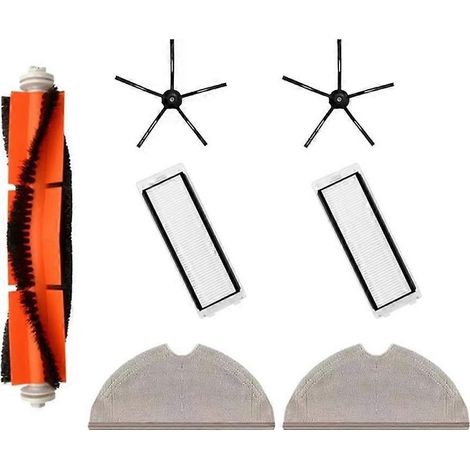 Pour Roborock S6 S6 MaxV S6 Pure S5 Max S50 S55 S5 E4 E5 accessoires aspirateur robot de rechange brosse principale et latérale filtre serpillière (1/5)