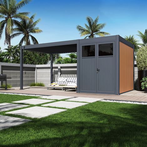 Pool house de 18m² - 6x3M - Anthracite
