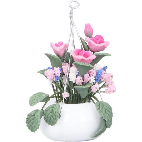 Mini Pot de Fleurs Détaillé pour Maison de Poupée 1:12 - Accessoire Miniature pour Enfants 3 Ans et Plus (1/5)