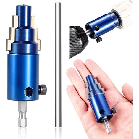 Nouvel Extracteur de Vis Cassée Hybride Manuel Électrique,Extracteur de Tuyau Cassés et Valve Multi Tailles,pour Retirer les Tiges Cassées,Abîmées ou Rouillées des Robinets à Angle (1/5)