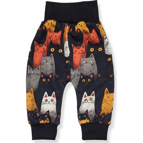 Pants 110 – bequeme Kindershorts für den Kindergarten mit Katzenmotiven (1/5)