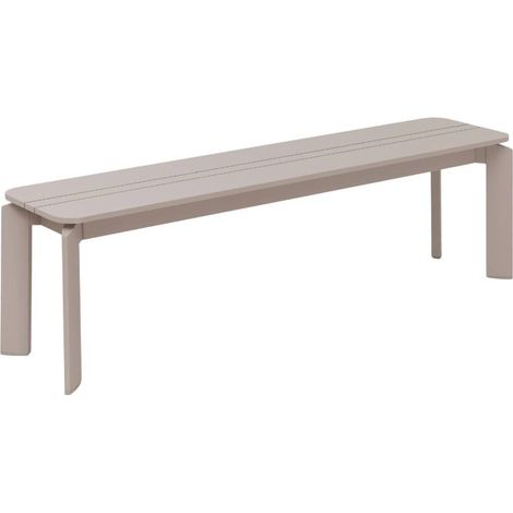 Banc en aluminium taupe Apollon (1/5)