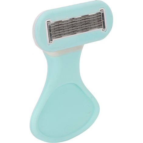 Rasoir Femme 6 Lames Précision, Épilateur Corps Manuel Vert Clair, Coupe Poils Aisselles Jambes Visage, Rasage Doux et Net (1/5)