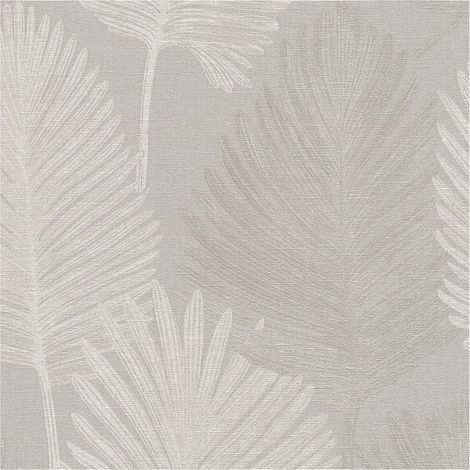 Nature wallpaper wall Profhome 786732 hot embossed non-woven wallpaper textured with floral ornaments and metallic highlights grey silver platinum 5,33 m2 (1/5)