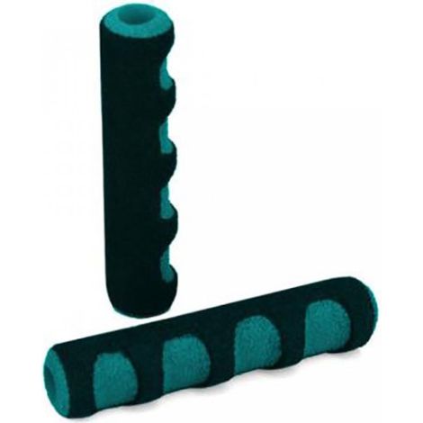Paire de mousse de levier frein scooter One vert noir pour